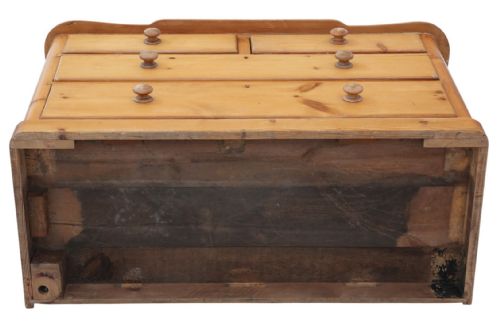 ANTIQUE 19TH CENTURY LARGE PINE CHEST OF FOUR DRAWERS FINE QUALITY - ADDITIONAL PHOTO 7