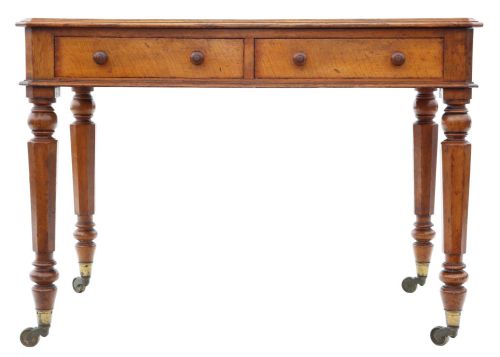 ANTIQUE 19TH CENTURY OAK WRITING DESK TABLE - ADDITIONAL PHOTO 3