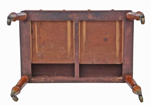 ANTIQUE 19TH CENTURY OAK WRITING DESK TABLE - ADDITIONAL PHOTO 7