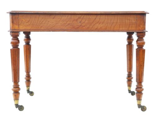 ANTIQUE 19TH CENTURY OAK WRITING DESK TABLE - ADDITIONAL PHOTO 8