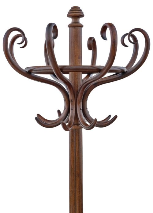 ANTIQUE C1900 BENTWOOD HALL HAT COAT STAND FINE QUALITY - ADDITIONAL PHOTO 3
