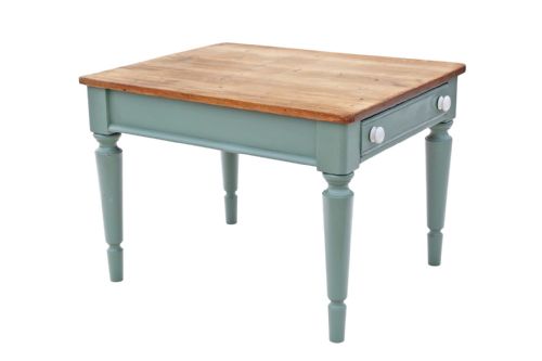 fig 3. Antique c.1915 Pine Kitchen Dining Table with End Drawer – Fine Quality 