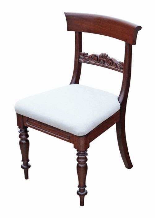 fig 2. Antique 19th Century Set of 8 Mahogany Dining Chairs – Fine Quality Furniture
