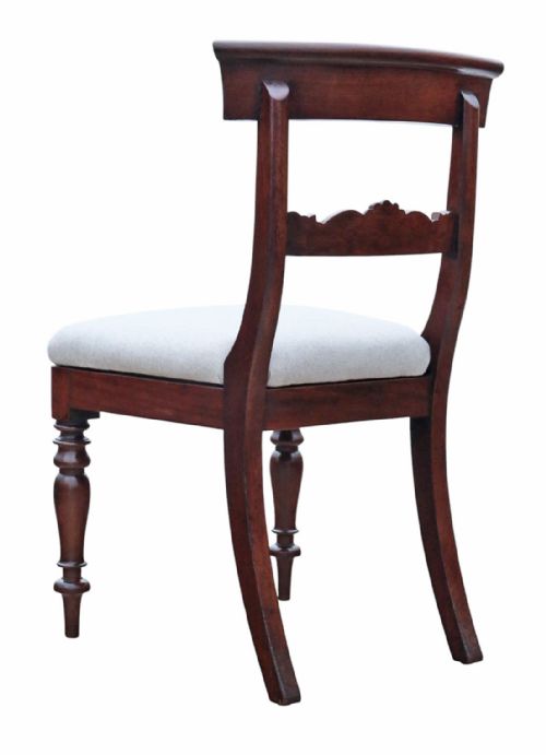 fig 3. Antique 19th Century Set of 8 Mahogany Dining Chairs – Fine Quality Furniture