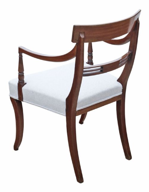 fig 3. Antique Early 19th Century Georgian Mahogany Dining Chairs – Set of 8, Fine Quality