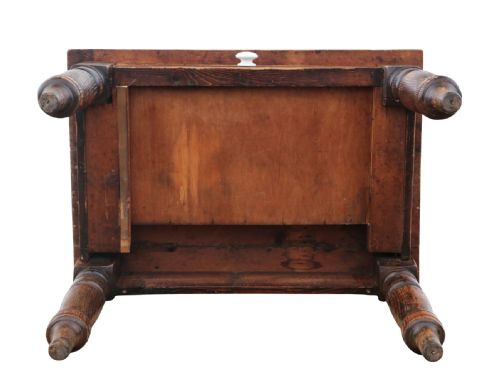 ANTIQUE 19TH CENTURY PINE KITCHEN TABLE WITH DRAWER FINE QUALITY - ADDITIONAL PHOTO 5