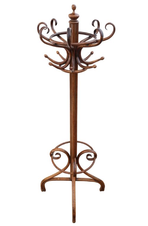ANTIQUE QUALITY BENTWOOD HALL STAND FOR COATS - ADDITIONAL PHOTO 1