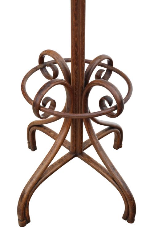 ANTIQUE QUALITY BENTWOOD HALL STAND FOR COATS - ADDITIONAL PHOTO 3