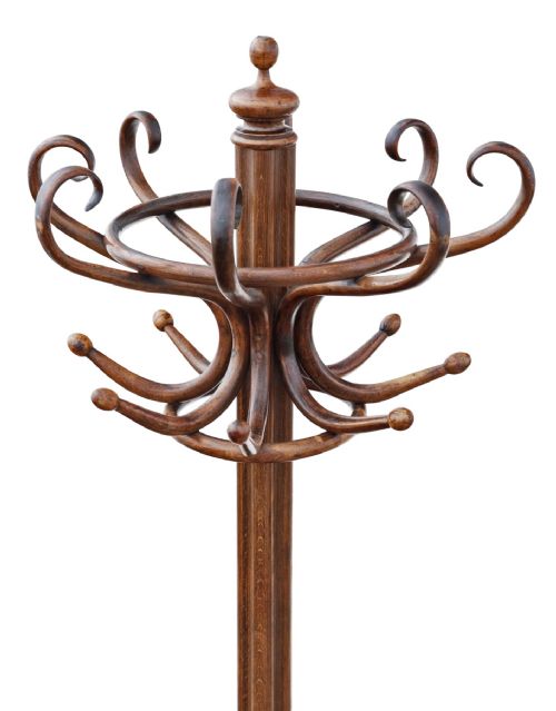 ANTIQUE QUALITY BENTWOOD HALL STAND FOR COATS - ADDITIONAL PHOTO 4