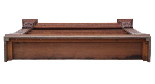 ANTIQUE 19TH CENTURY LARGE CARVED OAK BOOKCASE FINE QUALITY COUNTRY HOUSE STYLE - ADDITIONAL PHOTO 7