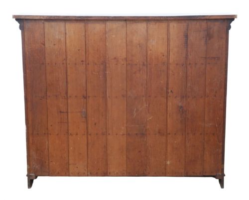 ANTIQUE 19TH CENTURY LARGE CARVED OAK BOOKCASE FINE QUALITY COUNTRY HOUSE STYLE - ADDITIONAL PHOTO 8