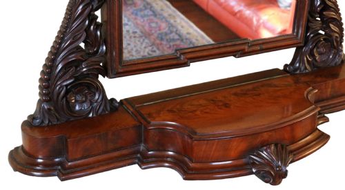 fig 2. Antique 19th Century Dressing Table Swing Mirror – Fine Quality