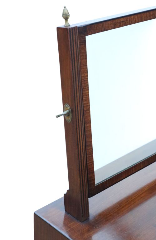 ANTIQUE EARLY 19TH CENTURY GEORGIAN MAHOGANY DRESSING TABLE MIRROR FINE QUALITY - ADDITIONAL PHOTO 2