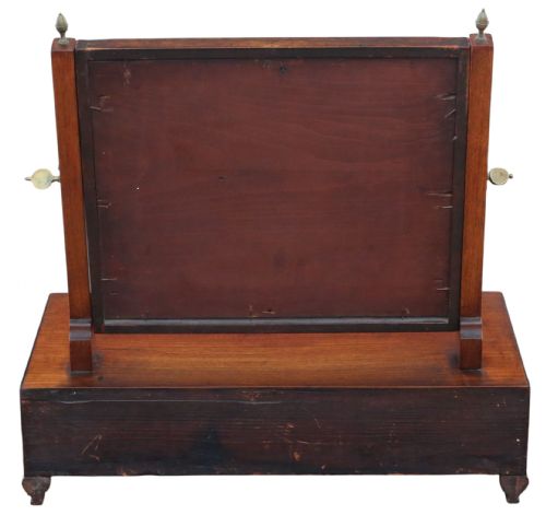 ANTIQUE EARLY 19TH CENTURY GEORGIAN MAHOGANY DRESSING TABLE MIRROR FINE QUALITY - ADDITIONAL PHOTO 3