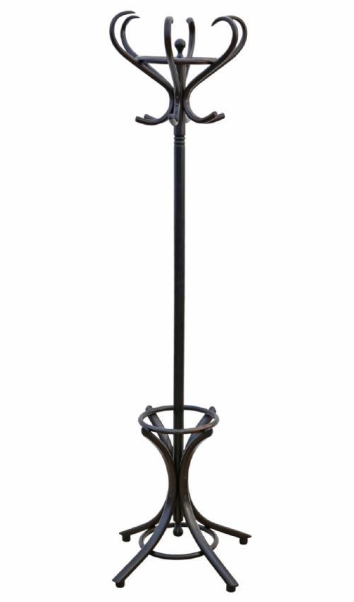 fig 1. Antique c.1920 Ebonised Bentwood Hall Coat Stand- Fine Quality