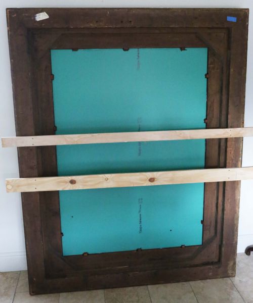 ANTIQUE 19TH CENTURY VERY LARGE GILT OVERMANTLE MIRROR FINE QUALITY - ADDITIONAL PHOTO 8