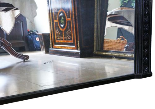 ANTIQUE LATE 19TH CENTURY VERY LARGE FLOOR MIRROR FINE QUALITY - ADDITIONAL PHOTO 6