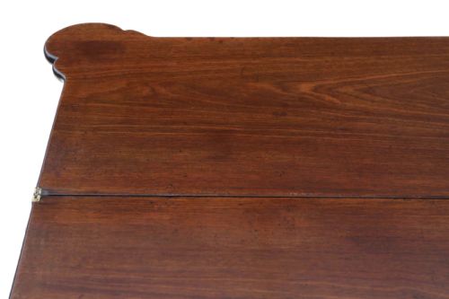 ANTIQUE GEORGIAN GEORGE II MAHOGANY FOLDING TEA TABLE C1750 QUALITY FURNITURE - ADDITIONAL PHOTO 7