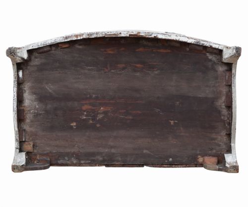ANTIQUE 19TH CENTURY BOW FRONT PAINTED AND DECORATED CHEST OF DRAWERS HIGH QUALITY - ADDITIONAL PHOTO 12