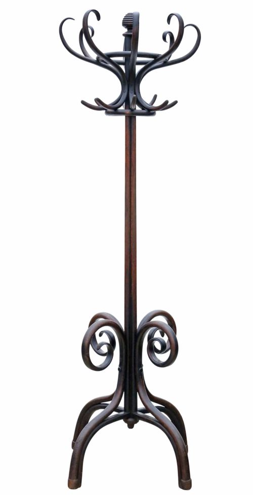 ANTIQUE C1900 BENTWOOD HALL HAT AND COAT STAND FINE QUALITY - ADDITIONAL PHOTO 1