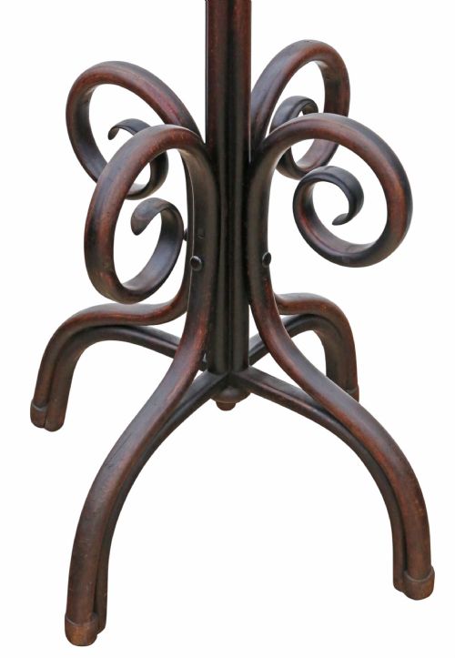 ANTIQUE C1900 BENTWOOD HALL HAT AND COAT STAND FINE QUALITY - ADDITIONAL PHOTO 4