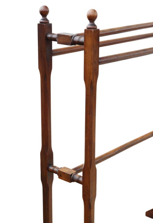 fig 2. Antique c.1900 Mahogany Towel Rail – Fine Quality