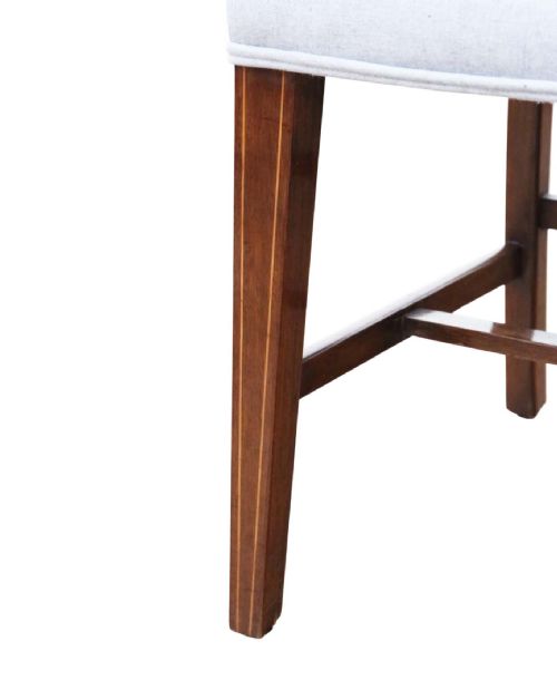 ANTIQUE 19TH CENTURY SET OF 8 MAHOGANY DINING CHAIRS - ADDITIONAL PHOTO 4