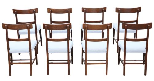 ANTIQUE 19TH CENTURY SET OF 8 MAHOGANY DINING CHAIRS - ADDITIONAL PHOTO 6