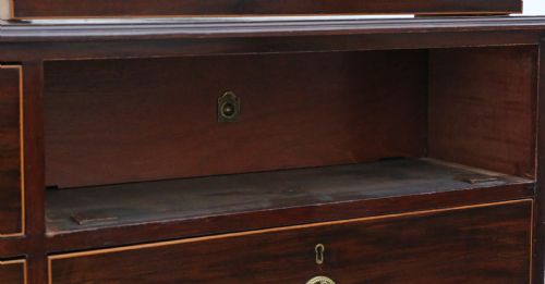 ANTIQUE FINE QUALITY 19TH CENTURY INLAID MAHOGANY CHEST OF DRAWERS MAWER STEPHENSON - ADDITIONAL PHOTO 5