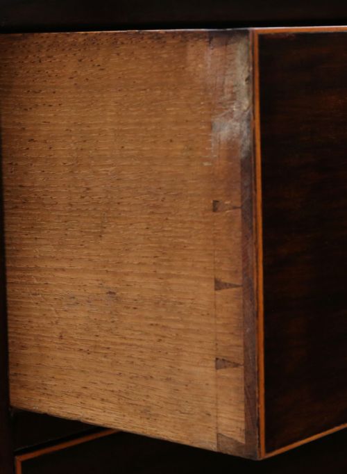 ANTIQUE FINE QUALITY 19TH CENTURY INLAID MAHOGANY CHEST OF DRAWERS MAWER STEPHENSON - ADDITIONAL PHOTO 6