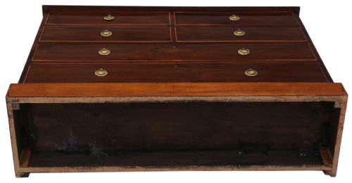 ANTIQUE FINE QUALITY 19TH CENTURY INLAID MAHOGANY CHEST OF DRAWERS MAWER STEPHENSON - ADDITIONAL PHOTO 7
