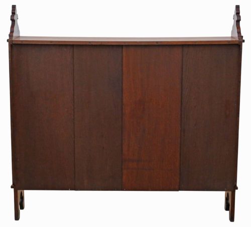 ANTIQUE 19TH CENTURY VICTORIAN GOTHIC ARTS CRAFTS ADJUSTABLE BOOKCASE FINE QUALITY - ADDITIONAL PHOTO 4