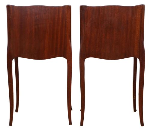 VINTAGE C1930 EARLY 20TH CENTURY FRENCH PAIR OF PARQUETRY BEDSIDE TABLES FINE QUALITY - ADDITIONAL PHOTO 6