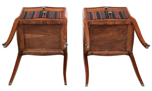VINTAGE C1930 EARLY 20TH CENTURY FRENCH PAIR OF PARQUETRY BEDSIDE TABLES FINE QUALITY - ADDITIONAL PHOTO 7