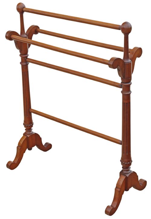 fig 1. Antique 19th Century Victorian Mahogany Towel – Quality Furniture
