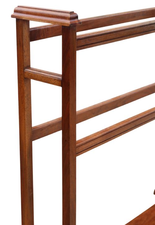 fig 2. Antique c.1920 Mahogany Towel Rail– Fine Quality