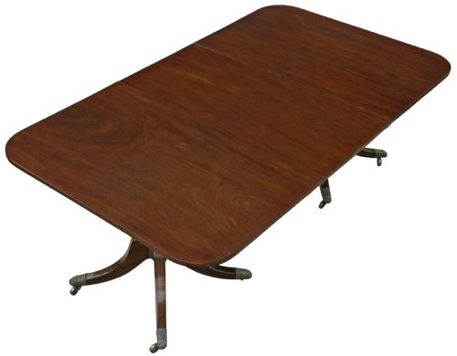 ANTIQUE 19TH CENTURY GEORGIAN MAHOGANY LARGE EXTENDING DINING TABLE - ADDITIONAL PHOTO 3