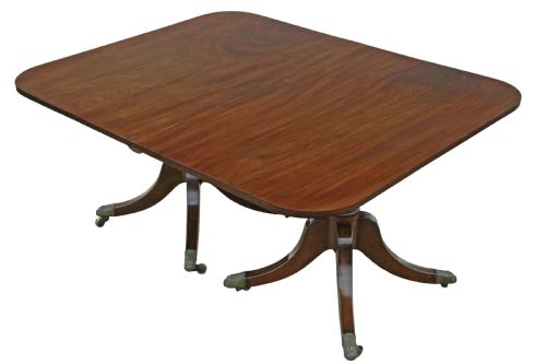 ANTIQUE 19TH CENTURY GEORGIAN MAHOGANY LARGE EXTENDING DINING TABLE - ADDITIONAL PHOTO 8