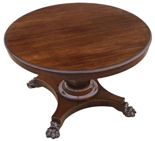 ANTIQUE 19TH CENTURY MAHOGANY EXTENDING DINING TABLE FINE QUALITY - ADDITIONAL PHOTO 6