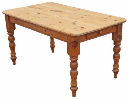 ANTIQUE 19TH CENTURY PINE KITCHEN TABLE QUALITY COUNTRY FURNITURE