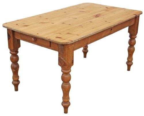 ANTIQUE 19TH CENTURY PINE KITCHEN TABLE QUALITY COUNTRY FURNITURE - ADDITIONAL PHOTO 6