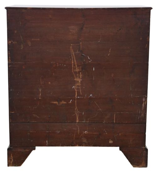 ANTIQUE LATE 18TH CENTURY GEORGIAN LARGE MAHOGANY CHEST OF DRAWERS FINE QUALITY - ADDITIONAL PHOTO 8