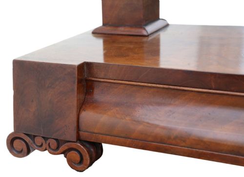 ANTIQUE 19TH CENTURY REGENCY MAHOGANY DRESSING TABLE MIRROR FINE QUALITY - ADDITIONAL PHOTO 2