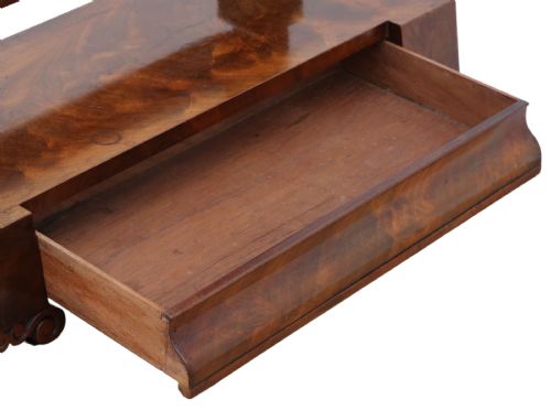 ANTIQUE 19TH CENTURY REGENCY MAHOGANY DRESSING TABLE MIRROR FINE QUALITY - ADDITIONAL PHOTO 5