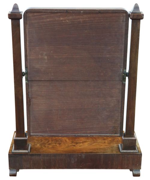 ANTIQUE 19TH CENTURY REGENCY MAHOGANY DRESSING TABLE MIRROR FINE QUALITY - ADDITIONAL PHOTO 6