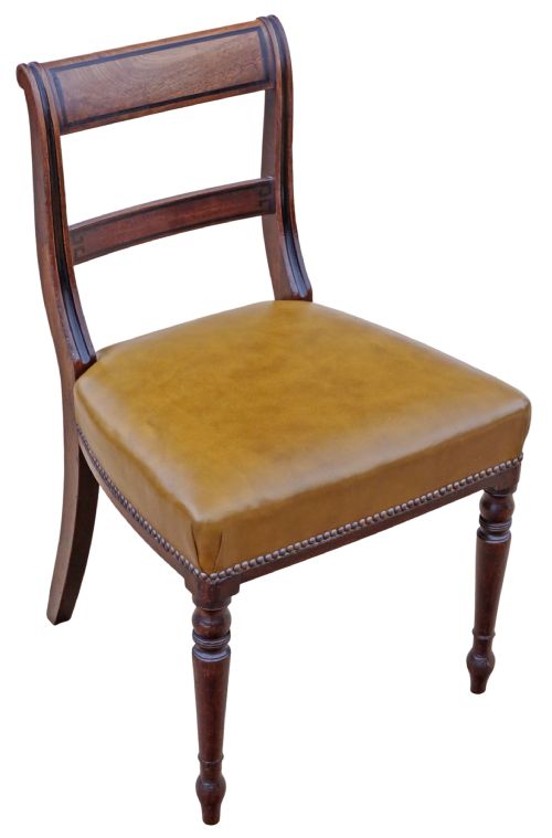 fig 2. Antique Early 19th Century Fine Quality Set of 8 Georgian Dining Chairs