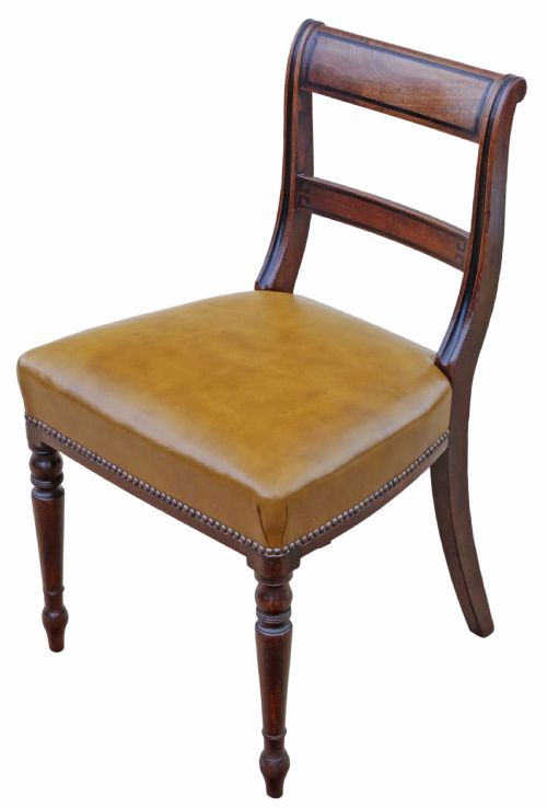 fig 4. Antique Early 19th Century Fine Quality Set of 8 Georgian Dining Chairs