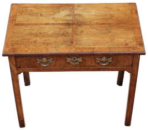 ANTIQUE 18TH CENTURY GEORGIAN WALNUT WRITING TABLE FINE QUALITY - ADDITIONAL PHOTO 2