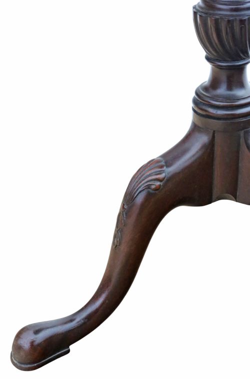 ANTIQUE 19TH CENTURY CARVED CUBAN MAHOGANY WINE TABLE FINE QUALITY - ADDITIONAL PHOTO 2