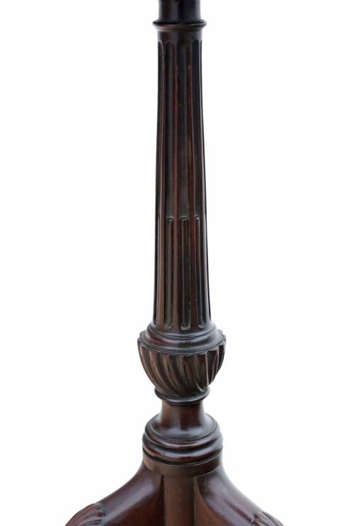 ANTIQUE 19TH CENTURY CARVED CUBAN MAHOGANY WINE TABLE FINE QUALITY - ADDITIONAL PHOTO 3